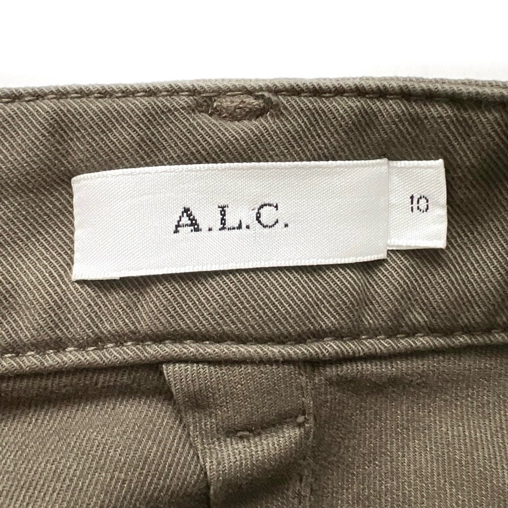 A.L.C. FINLEY WIDE LEG LACE UP BACK PALAZZO PANT OLIVE GREEN CROPPED PAN… - Picture 5 of 16